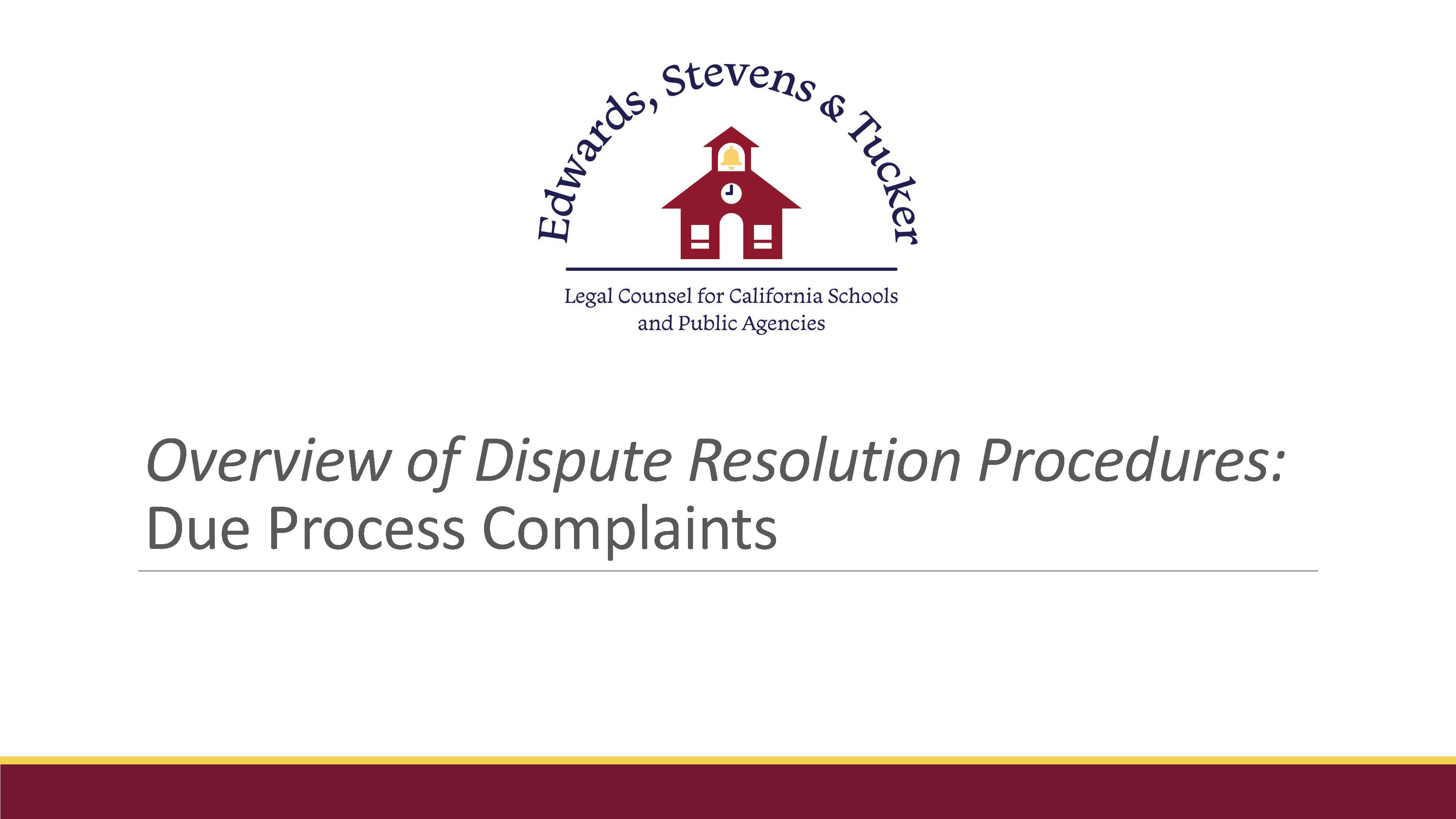 Due Process Complaints