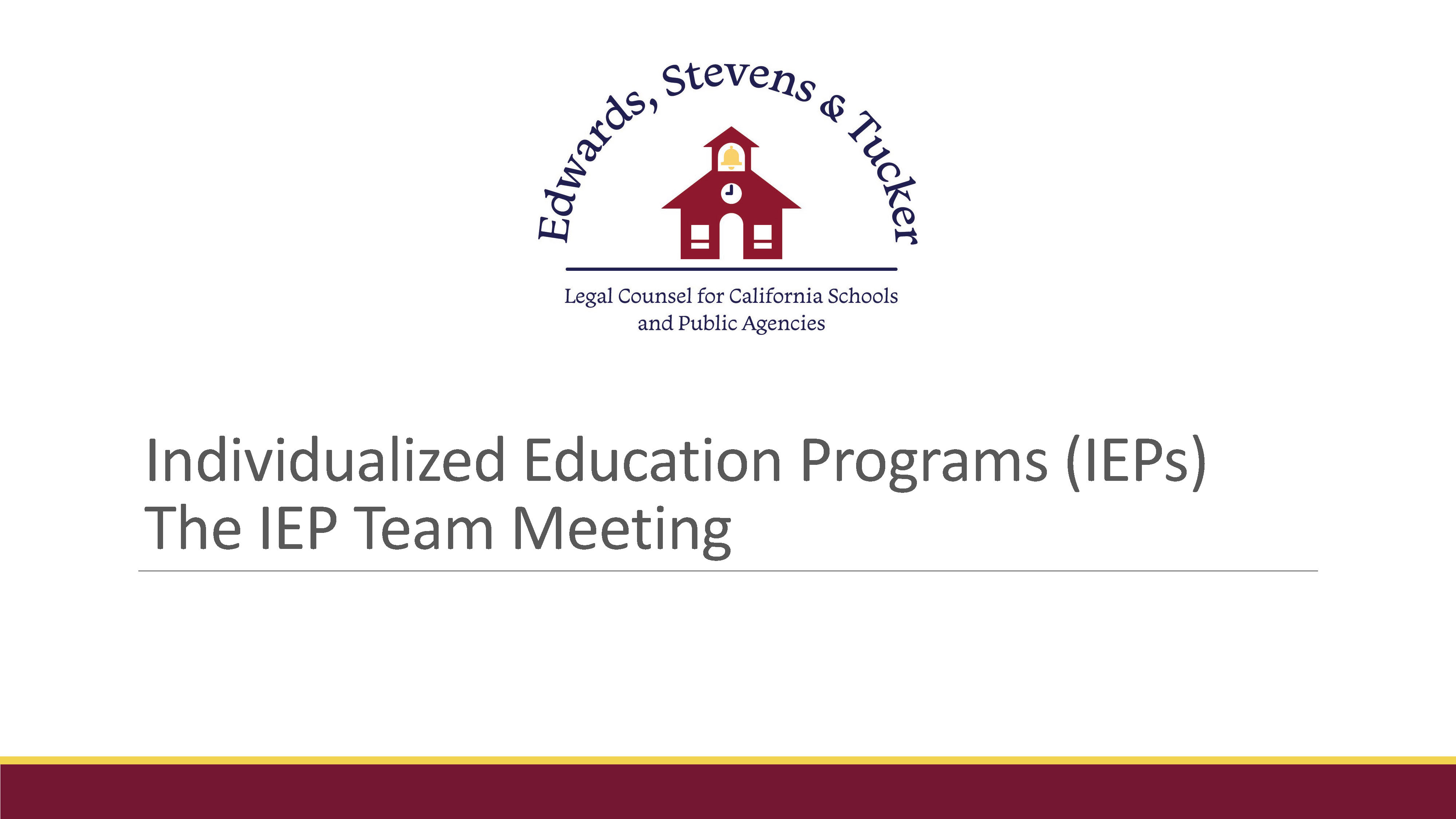 The IEP Team